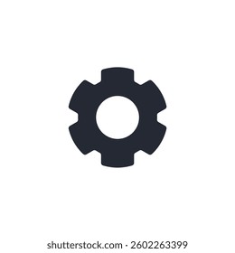Settings icon logo vector illustration. Gear symbol template for graphic and web design collection