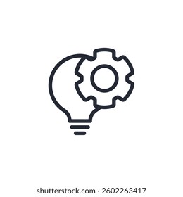 Settings icon logo vector illustration. Gear symbol template for graphic and web design collection