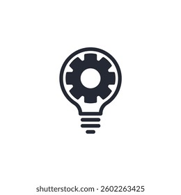 Settings icon logo vector illustration. Gear symbol template for graphic and web design collection