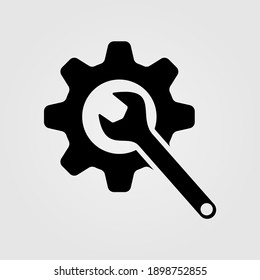 Settings Icon. Maintenance Icon. Repair, Technical Service Symbol.