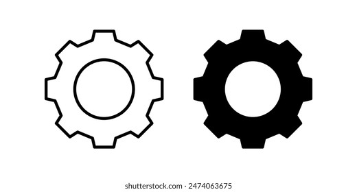 Configuraciones icono. para concepto móvil y Diseño web. Ilustración vectorial