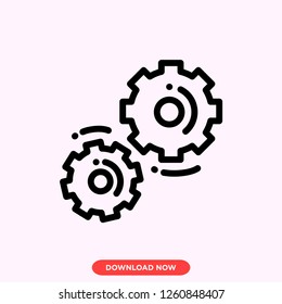Settings icon modern vector style