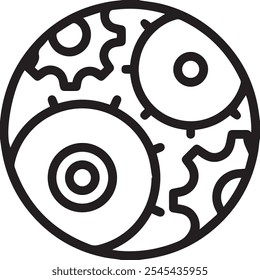Einstellungen Symbol neue Vektor eps Datei