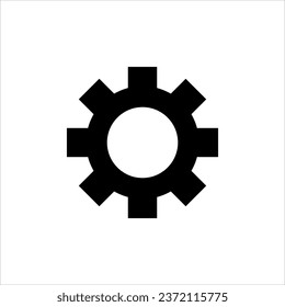 Icono de configuración en fondo blanco
