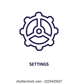 settings icon from other collection. Thin linear settings, button, internet outline icon isolated on white background. Line vector settings sign, symbol for web and mobile