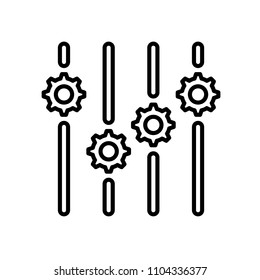 Settings icon. Outline Icon Linear Style