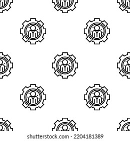settings icon pattern. Seamless settings pattern on white background.
