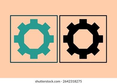 Settings icon. icon related to UI elements. suitable for web site, app, user interfaces,element, printable etc. solid icon style. simple vector design editable