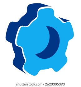 Settings icon represented by Simple Settings icon Dualtone style.