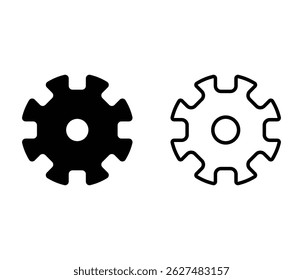 settings icon set for mobile and web apps
