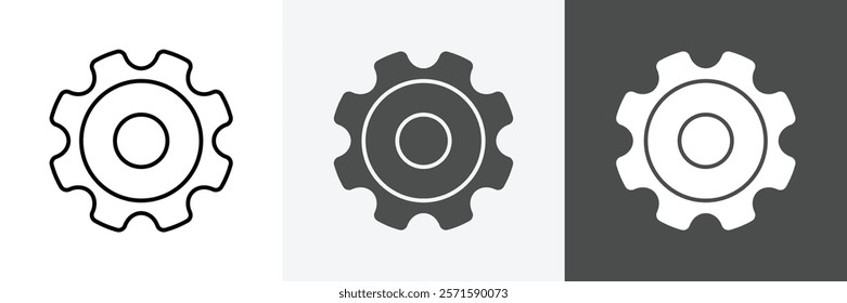 Settings icon set set vector art