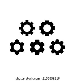 Settings Icon Set Vector Symbol Design Illustration