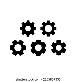 Settings Icon Set Vector Symbol Design Illustration