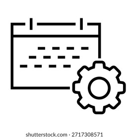 Icono de Configuraciones. Configurar signo de ilustración. Símbolo de Asistencia. Corregir o reparar el logotipo.