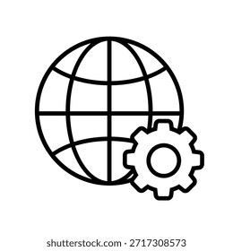 Icono de Configuraciones. Configurar signo de ilustración. Símbolo de Asistencia. Corregir o reparar el logotipo.
