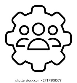 Icono de Configuraciones. Configurar signo de ilustración. Símbolo de Asistencia. Corregir o reparar el logotipo.