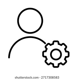 Icono de Configuraciones. Configurar signo de ilustración. Símbolo de Asistencia. Corregir o reparar el logotipo.