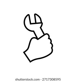 Icono de Configuraciones. Configurar signo de ilustración. Símbolo de Asistencia. Corregir o reparar el logotipo.