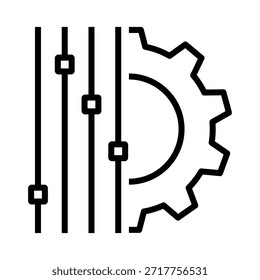 Icono de Configuraciones. Configurar signo de ilustración. Símbolo de Asistencia. Corregir o reparar el logotipo.