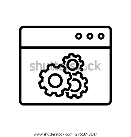 Settings icon. Setup Illustration sign. Support symbol. Fix or repair logo.