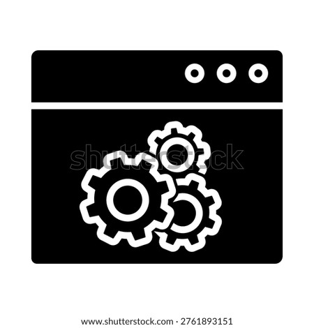 Settings icon. Setup Illustration sign. Support symbol. Fix or repair logo.