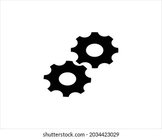 settings icon with sharp image - eps10