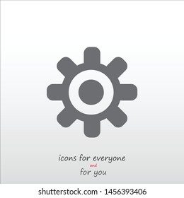 Settings icon. The sign of the settings.