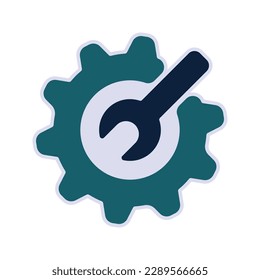 Settings icon. sign for mobile concept and web design. vector illustration