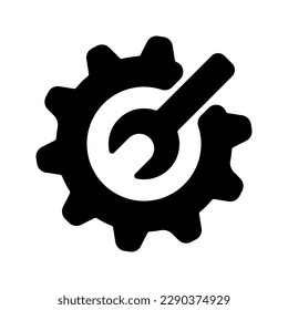 Icono de configuración. inicio de sesión para concepto móvil y diseño web. ilustración vectorial