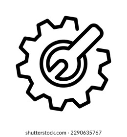Settings icon. sign for mobile concept and web design. vector illustration