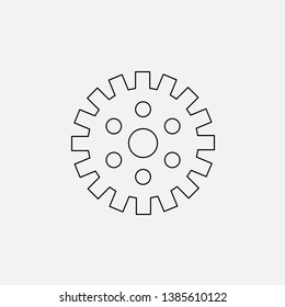 settings icon sign signifier vector