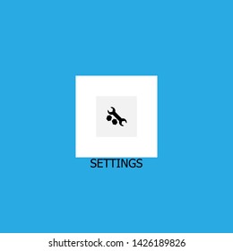 settings icon sign signifier vector