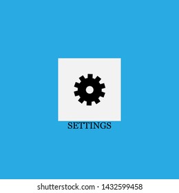 settings icon sign signifier vector