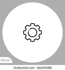 Settings icon sign vector,Symbol, logo illustration for web and mobile