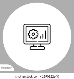 Settings icon sign vector,Symbol, logo illustration for web and mobile
