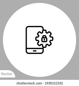 Settings icon sign vector,Symbol, logo illustration for web and mobile