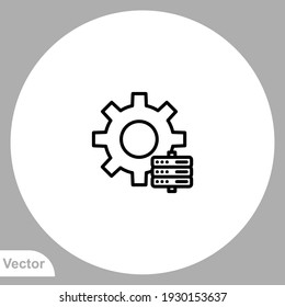 Settings icon sign vector,Symbol, logo illustration for web and mobile