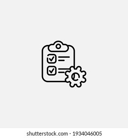 Settings icon sign vector,Symbol, logo illustration for web and mobile