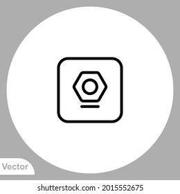 Settings icon sign vector,Symbol, logo illustration for web and mobile
