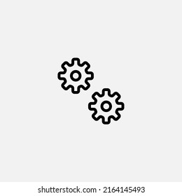 Settings icon sign vector,Symbol, logo illustration for web and mobile