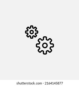Settings icon sign vector,Symbol, logo illustration for web and mobile