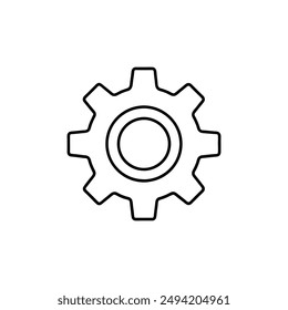 Settings icon silhouette vector illustration