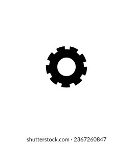 Settings icon. Simple style technology repair company big sale poster background symbol. Settings button. Repair brand logo design element. Settings t-shirt printing. Vector for sticker.
