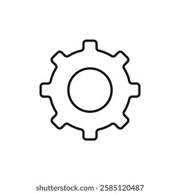 Settings icon. simple thin line vector icon