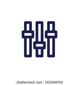 Settings Icon, Sliders Logo, E-Commerce Symbol .