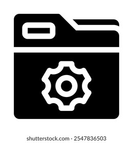 settings icon with style glyph