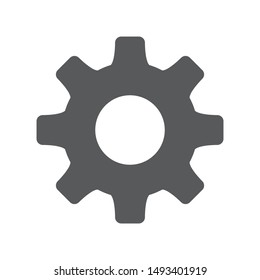 settings icon or symbol is made only 1 color with a standard white background. with a button like this, customers will definitely be easier to access the application that you created.