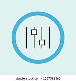 settings icon symbol. Premium quality isolated settings vector icon in trendy style. settings element.