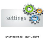 settings icon template part with gears