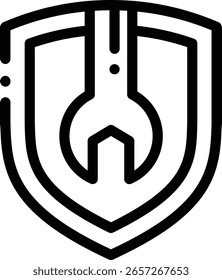 settings icon. Thin Linear Style Design Isolated On White Background